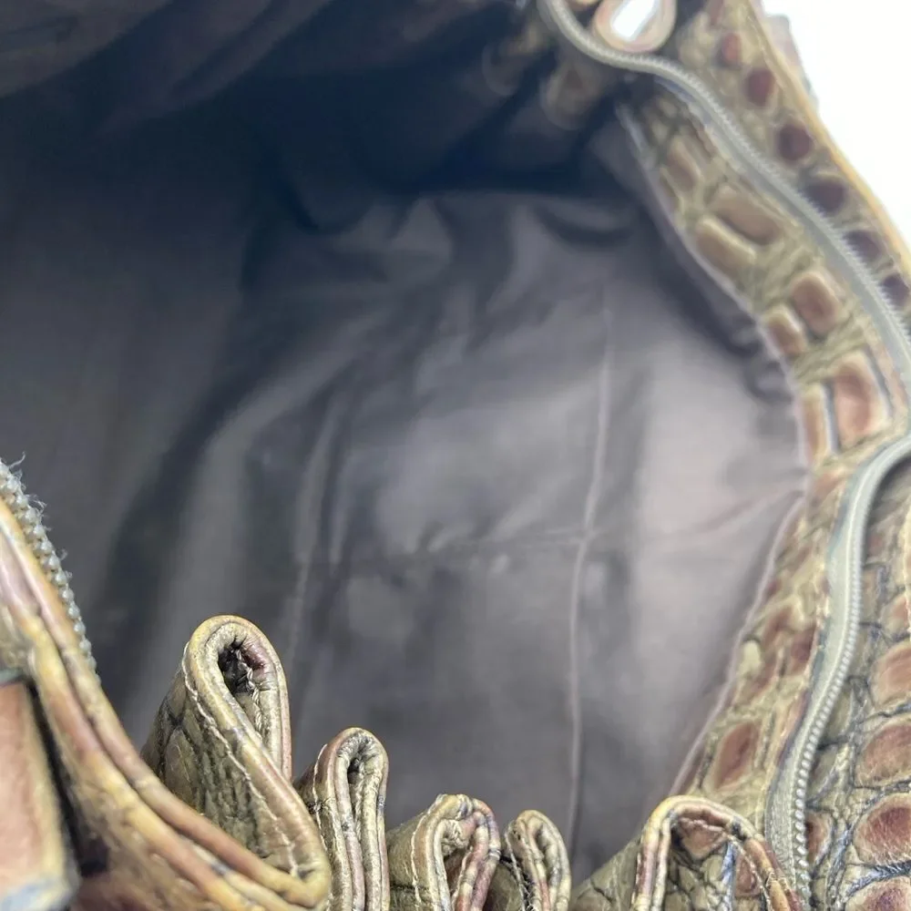 Roberta Gandolfi  Animal Print Leather Bag Italy
